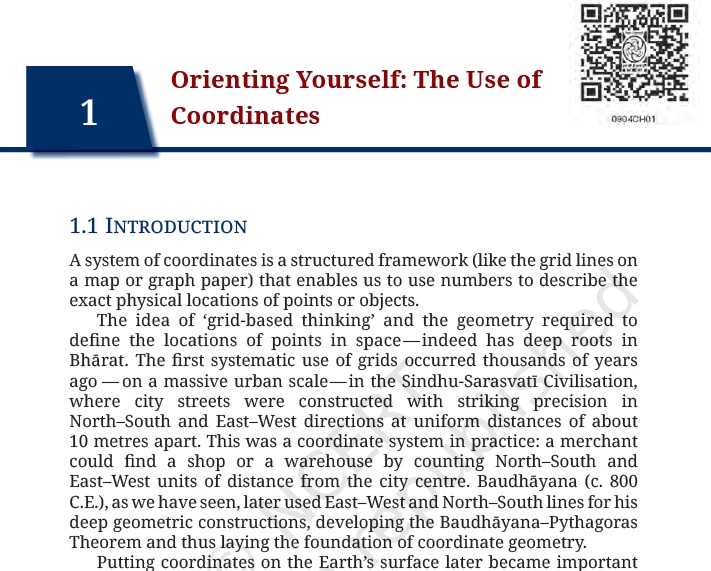 NCERT Class 9th Mathematics Chapter 1 Orienting Yourself: The Use of Coordinates with Solution/Answers