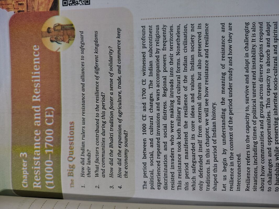 Class 9 Understanding Society Part 2 Chapter 2 Resistance and Resilience (1000-1700 CE) Excercise Questions & Answers or Solutions