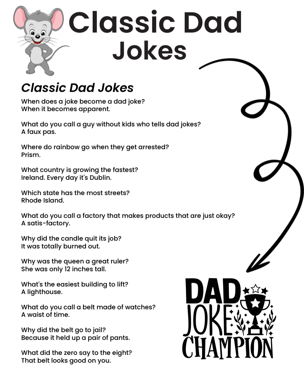 Classic dad jokes